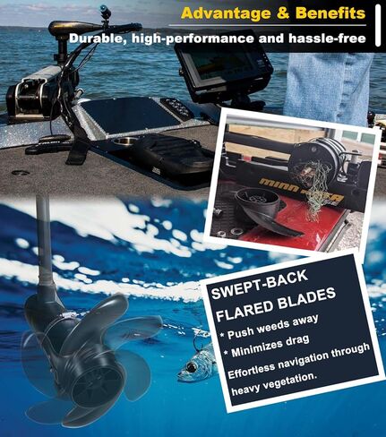 MKP-38 إسفين بدون أعشاب 2 دعامة ومزيل دعامة محرك التصيد لمحركات Minn Kota 112 رطل التوجه 4-1/2 بوصة، 1865023 دعامة محرك التصيد لمين كوتا أولتيرا، فورتريكس، تيروفا، ريبتيد، أولتريكس 112 in Saudi Arabia