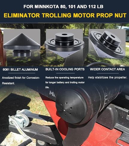 MKP-38 إسفين بدون أعشاب 2 دعامة ومزيل دعامة محرك التصيد لمحركات Minn Kota 112 رطل التوجه 4-1/2 بوصة، 1865023 دعامة محرك التصيد لمين كوتا أولتيرا، فورتريكس، تيروفا، ريبتيد، أولتريكس 112 in Saudi Arabia