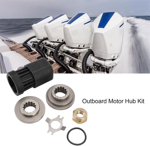 مجموعة محامل Acouto Propeller Hub Kit 835257K12 للوحات البحرية الخارجية 40-60HP، مجموعة كاملة متضمنة، نظام محور الحماية، أداء معزز للمروحة مع الدفع الأمامي in Saudi Arabia
