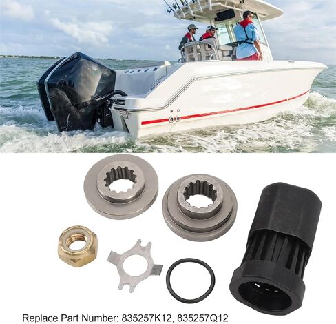 مجموعة محامل Acouto Propeller Hub Kit 835257K12 للوحات البحرية الخارجية 40-60HP، مجموعة كاملة متضمنة، نظام محور الحماية، أداء معزز للمروحة مع الدفع الأمامي in Saudi Arabia
