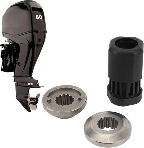 مجموعة محامل Acouto Propeller Hub Kit 835257K12 للوحات البحرية الخارجية 40-60HP، مجموعة كاملة متضمنة، نظام محور الحماية، أداء معزز للمروحة مع الدفع الأمامي in Saudi Arabia