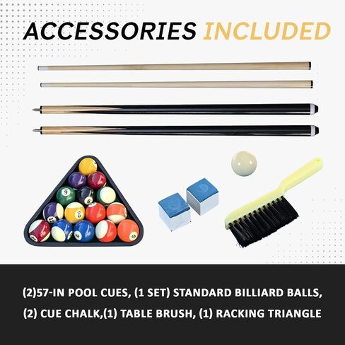 7FT Pool Table with Automatic Ball Return, Modern Arched-Leg Billiards Table with Durable Matte-Black Finish and Complete Accessories for Family Game Room & Recreation Space in Saudi Arabia