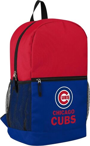 FOCO MLB Officially Licensed Baseball Team Color Primary Logo 2 Tone Big Logo Color Block School Bag Travel Backpack - Los Angeles Dodgers in Saudi Arabia