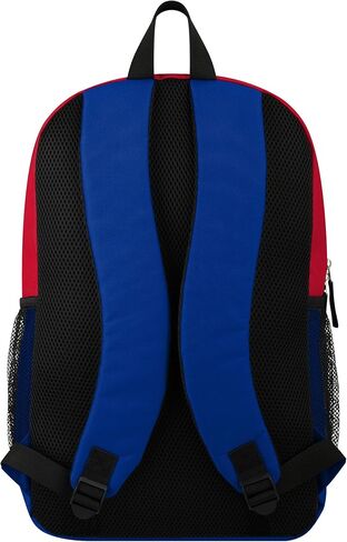 FOCO MLB Officially Licensed Baseball Team Color Primary Logo 2 Tone Big Logo Color Block School Bag Travel Backpack - Los Angeles Dodgers in Saudi Arabia