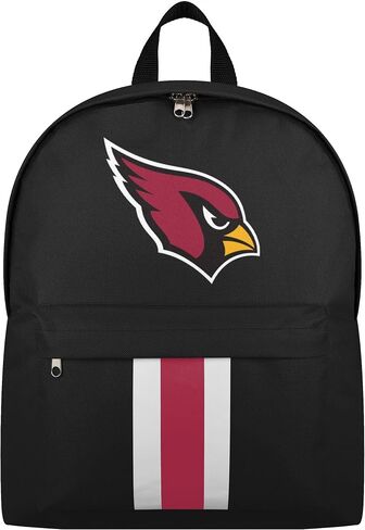 FOCO NFL Officially Licensed Team Color Primary Logo Solid Stripe Football School Bag Travel Backpack - Kansas City Chiefs - Red in Saudi Arabia
