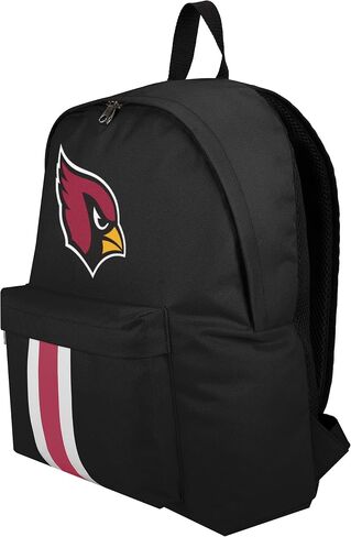 FOCO NFL Officially Licensed Team Color Primary Logo Solid Stripe Football School Bag Travel Backpack - Kansas City Chiefs - Red in Saudi Arabia