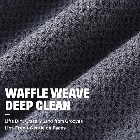She's Pink Magnetic Golf Towel with Clip, 16"x16" Microfiber Waffle Weave, Quick-Dry Lint-Free Club & Ball Cleaning Cloth, Strong Magnet for Cart/Clubs, Black, 1 Pack in Saudi Arabia