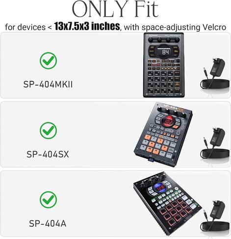 حافظة لجهاز SP-404MKII Creative Sampler and Effector، حقيبة حمل للسفر لـ SP-404MK2 / SP-404 / SP-404SX / SP-404A / Soundswitch Control One (أسود) in Kuwait