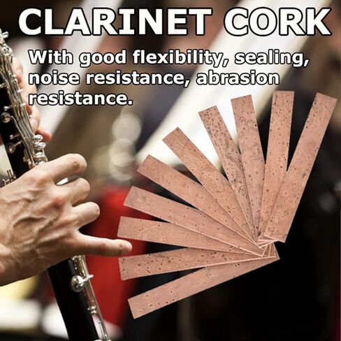 GOTOTOP Clarinet Repair Kit 10pcs Clarinet Neck Joint Corks Repair Kit Essential Accessories for Woodwind Instrument Maintenance in Saudi Arabia