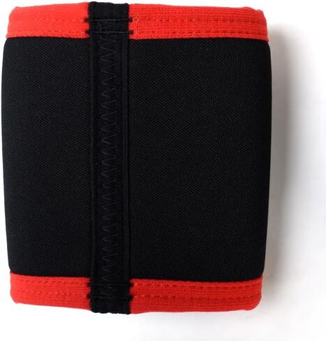 Short-sleeved elbow sleeves (1 Pair) - Elbow Brace For Support & Compression for Powerlifting, Weightlifting, Bench & Tendonitis - 5mm Neoprene - For Men & Women (Black Red, XL) in Saudi Arabia