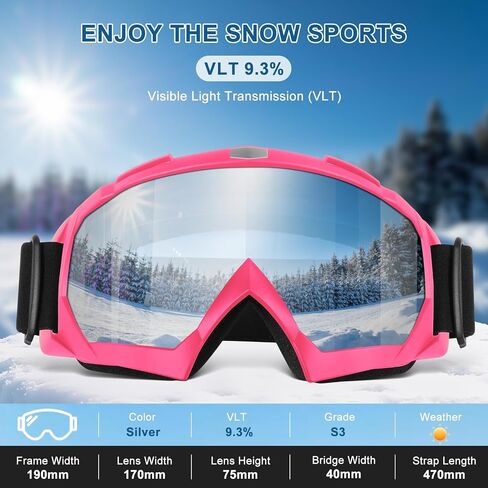 OXG Ski Snowboard Goggles for Men Women, UV Protection Ski Snow Goggles for Adult Youth Winter Snow Sports in Kuwait