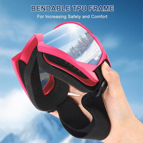 OXG Ski Snowboard Goggles for Men Women, UV Protection Ski Snow Goggles for Adult Youth Winter Snow Sports in Kuwait