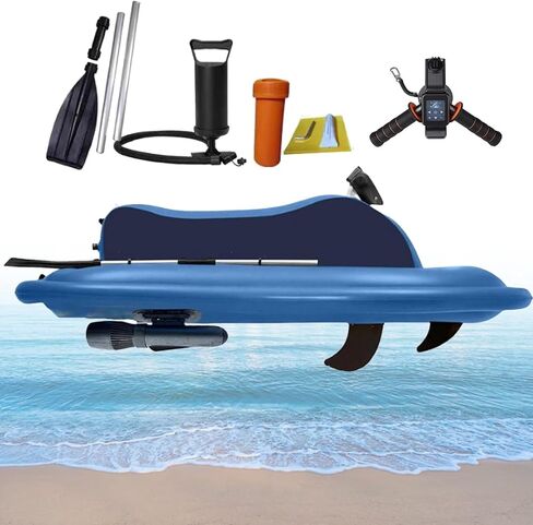 Electric Inflatable Motorboat, with 500W Brushless Motor Diving Booster,Motorboat+500W16A (Motorboat+500w10a) in Kuwait