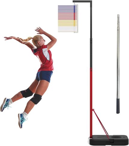 Jump Measuring Tool, 4.9-12.6 FT Adjustable Height Vertical Jump Tester for School Gym, Floor Standing Vertical Jumping Measurement Challenger for Volleyball Slam Dunk Jump Training Aid in Kuwait