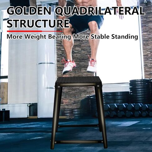 Plyometric Jump Box,12/18/24 Inch Anti-slip Plyo Box,Exercise Box Jump,Fitness Step Up Box Set for Home Gym Training in Kuwait