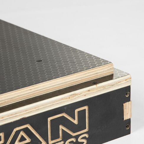 Titan Fitness Anti-Slip 6in Stackable Wooden Plyometric Box, Pro-Duty Plyo Box, Jump Step-Up Box Squat, Home Garage Gym Training in Saudi Arabia