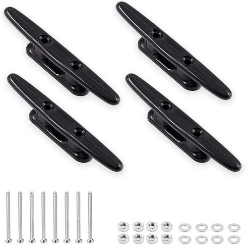 Nylon Boat Cleats Dock Cleats Black 3 Inch 4 Inch 6 Inch Boat Ties,Kayak Rope Tie Cleat,Rope Cleat,Kayak Cleat for Boat Docks,Kayaks,Marine,Nautical Decor in Saudi Arabia