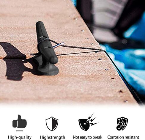 Nylon Boat Cleats Dock Cleats Black 3 Inch 4 Inch 6 Inch Boat Ties,Kayak Rope Tie Cleat,Rope Cleat,Kayak Cleat for Boat Docks,Kayaks,Marine,Nautical Decor in Saudi Arabia