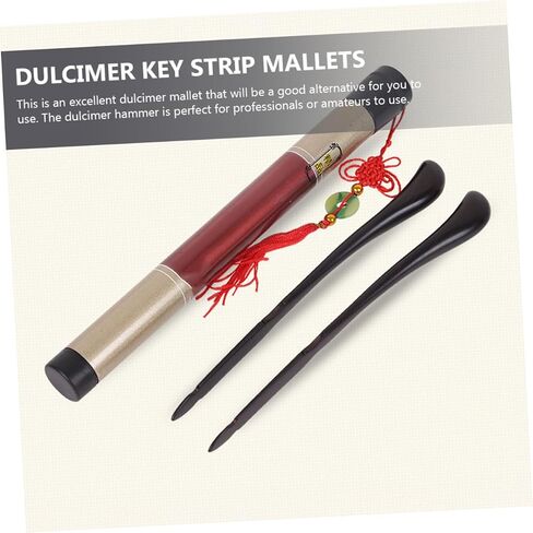 Professional Ebony Dulcimer Hammer for Yangqin Practice Comfortable Grip Musical Mallet Sticks Replacement Dulcimer Parts for Musicians and Amateurs in Saudi Arabia