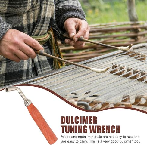 Dulcimer Wrench Tool with Handle Metal Head Compact Handheld Spanner for Precise Instrument Tone Tuning and Reliable Dulcimer in Kuwait