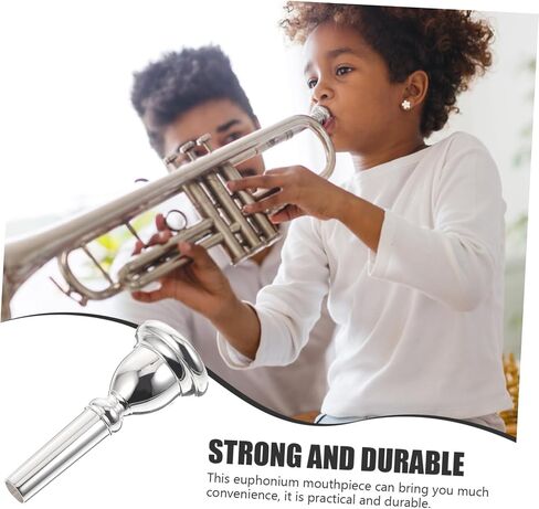 قطعة فم مطلية بالفضة من Euphonium لملحقات استبدال أدوات الرياح للموسيقى والمهنيين in Saudi Arabia