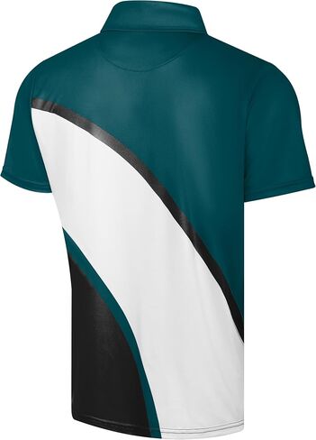 FOCO NFL Exclusive Action Curved Polyester Polo Shirt with Official Team Graphics, Moisture-Wicking Fabric, Athletic Fit in Saudi Arabia