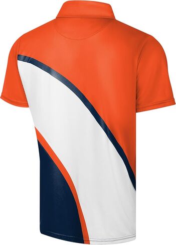 FOCO NFL Exclusive Action Curved Polyester Polo Shirt with Official Team Graphics, Moisture-Wicking Fabric, Athletic Fit in Saudi Arabia