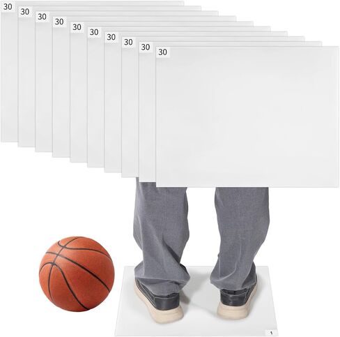 10 Packs 300 Sheets Basketball Adhesive Floor Mat 17.3" x 13.4" Clear Sticky Mats Replacement Grip Construction Mats Remove Dirt for Basketball Court Laboratory Hospital in Saudi Arabia
