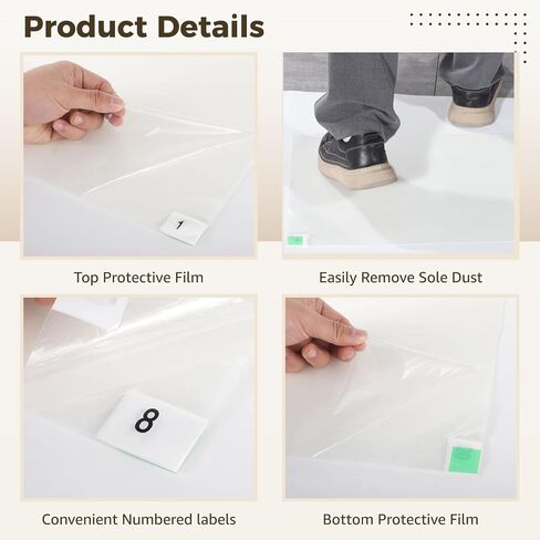 10 Packs 300 Sheets Basketball Adhesive Floor Mat 17.3" x 13.4" Clear Sticky Mats Replacement Grip Construction Mats Remove Dirt for Basketball Court Laboratory Hospital in Saudi Arabia