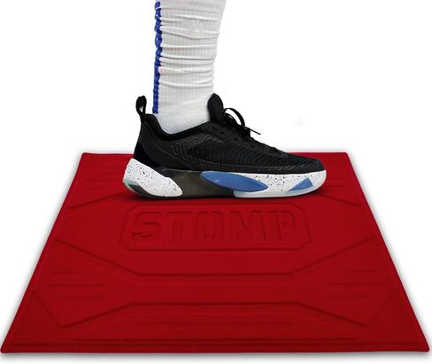 ألعاب القوى STOMP: حصيرة جر كبيرة قابلة لإعادة الاستخدام لأحذية الكرة الطائرة وكرة السلة - بديل لحصائر كرة السلة اللاصقة للأحذية - وسادة تنظيف أحذية متينة وغير قابلة للانزلاق - 24 بوصة × 19 بوصة in Kuwait
