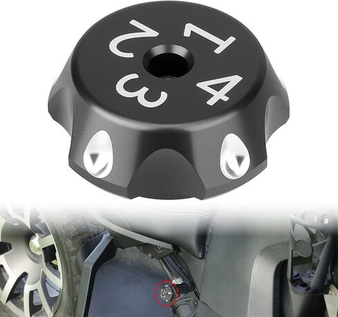 Aluminum Rear Shock Decor Cover Suspension Adjuster Decor Cap for Can Am Ryker 600 900 Rally Edition Sport 2019-2025 Replacement Decorative Cap Accessories in Saudi Arabia