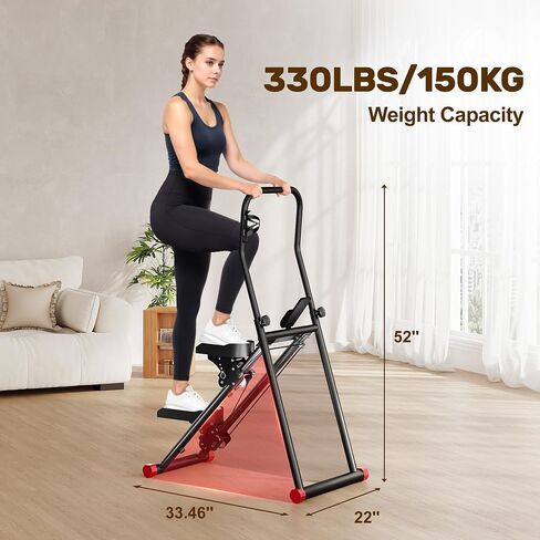 Stair Stepper for Home Gym Exercise, Compact Folding Cardio Stair Climber for Full-Body Workout, Vertical Climber Machine, Extended Step Range in Saudi Arabia