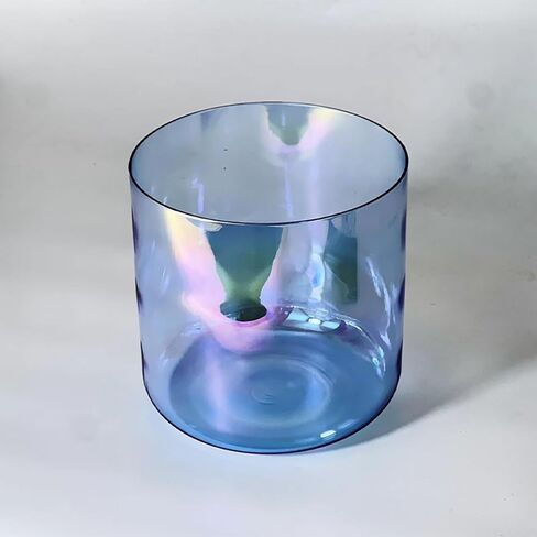 8 Inch Blue Space light Alchemy Crystal singing bowl, Chakra Bowl Sound Bowl Chime Bowl, Gift For Yoga Meditation & Sound Healing, With Free Acrylic Striker & O-ring(F Note) in Kuwait
