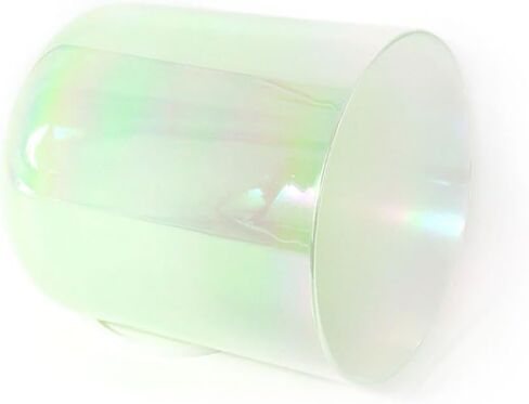 وعاء الغناء الكريستالي الكيميائي بلون اللؤلؤ الأخضر مقاس 8 بوصة، وعاء الصوت، هدية لتأمل اليوجا وشفاء الصوت، مع مهاجم أكريليك مجاني وحلقة دائرية (ملاحظة F) in Kuwait