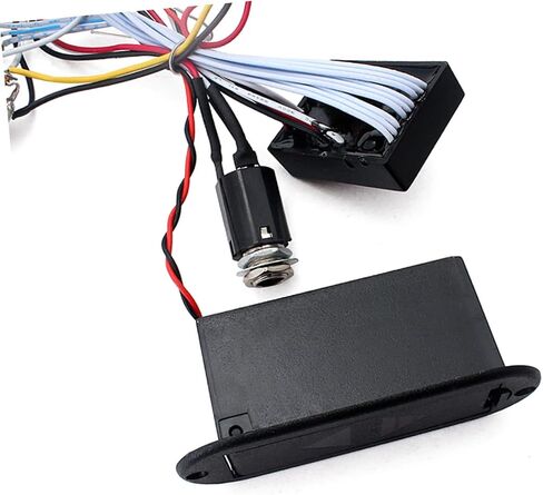 SUPVOX 3 Band Equalizer Eq Preamp Circuit for Bass Guitar Wiring Harness with Pickup Set for Bass Black in Saudi Arabia
