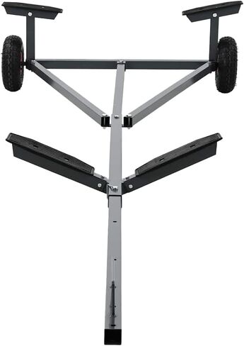 YAFF قارب مقطورة فضية 302 × 107 × 42 سم فولاذ، المركبات وقطع الغيار، قطع غيار المركبات وملحقاتها، تخزين المركبات والبضائع، مقطورات السيارات، مقطورات القوارب، 42000850 in Kuwait