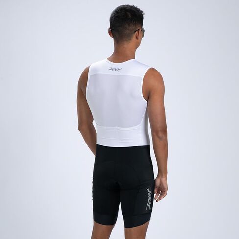 بدلة رياضية للرجال من Zoot بدون أكمام Tri Aero SLVS FZ، بدلة Triathlon سريعة الجفاف بدون أكمام مع شامواه وتخزين السباق in Kuwait