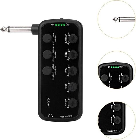 Electric Guitar Headphone Amplifier Plug and Play USB for Performances in Saudi Arabia