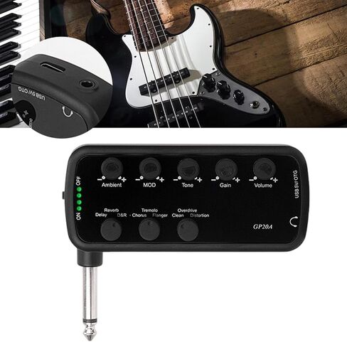 Electric Guitar Headphone Amplifier Plug and Play USB for Performances in Saudi Arabia