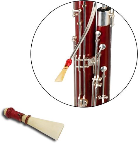 Wind Instrument Accessories Bassoon Reed Natural Reed Reed Portable Bassoon Whistle Reed in Saudi Arabia