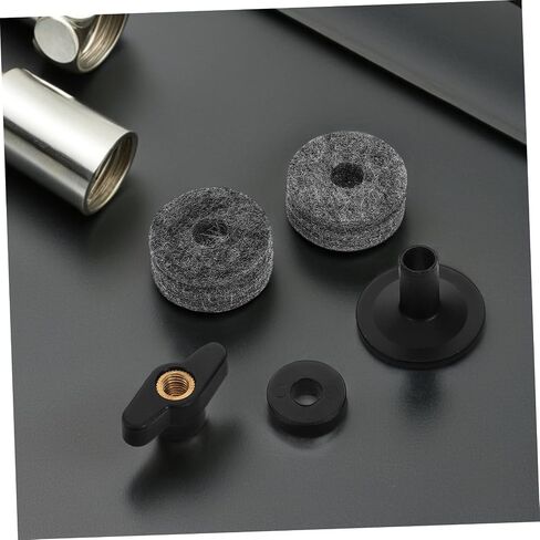 Toyvian 1set Cymbal Stand Accessories Drum Kit Mounts Felt Pads and Plastic Sleeves for Secure Cymbal Placement and in Saudi Arabia
