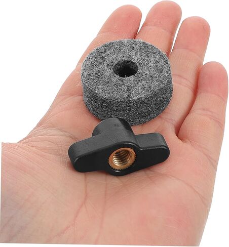 Toyvian 1set Cymbal Stand Accessories Drum Kit Mounts Felt Pads and Plastic Sleeves for Secure Cymbal Placement and in Saudi Arabia