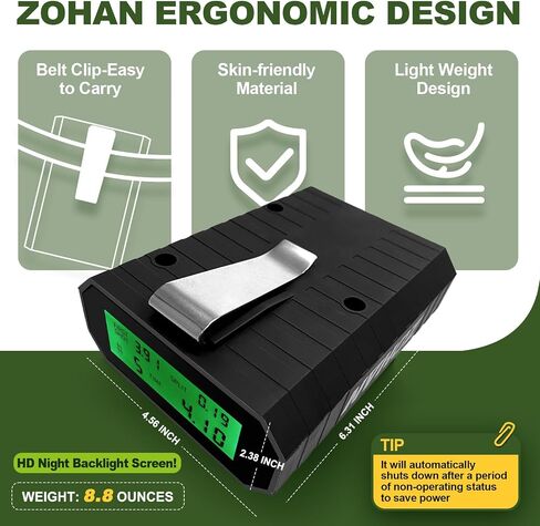 مؤقت إطلاق النار المحدث من ZOHAN لمسابقة الرماية - مؤقت إطلاق النار للأسلحة النارية مع صفارة عالية محسنة، استخدام RO، 4 أوضاع in Kuwait