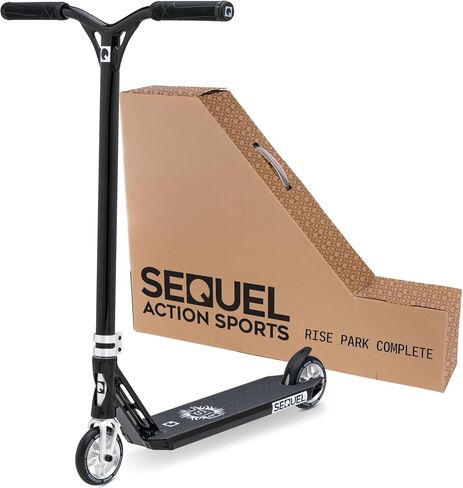 Sequel Rise Stunt Scooter - سكوتر Pro Trick الكامل بإطار من الألومنيوم، عجلات 110 مم، سعة وزن 220 رطل، للأعمار من 8 سنوات فما فوق in Saudi Arabia