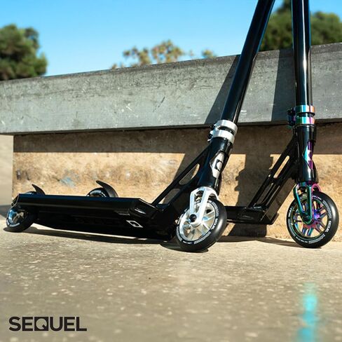 Sequel Rise Stunt Scooter - سكوتر Pro Trick الكامل بإطار من الألومنيوم، عجلات 110 مم، سعة وزن 220 رطل، للأعمار من 8 سنوات فما فوق in Saudi Arabia