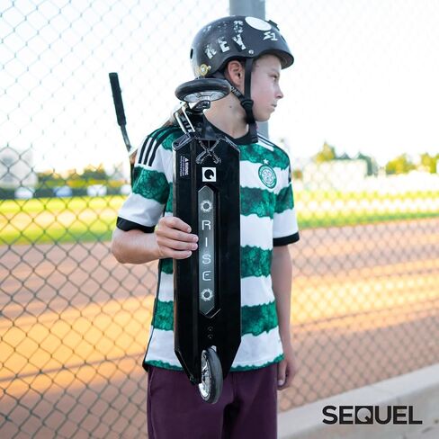 Sequel Rise Stunt Scooter - سكوتر Pro Trick الكامل بإطار من الألومنيوم، عجلات 110 مم، سعة وزن 220 رطل، للأعمار من 8 سنوات فما فوق in Saudi Arabia