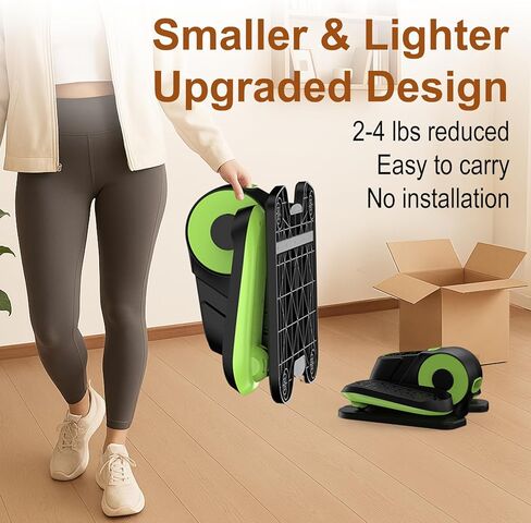 VIVURN® 028 تحت المكتب بيضاوي الشكل 12 سرعة 5 أوضاع تمرين الساق بمحرك أثناء الجلوس لكبار السن كما نشاهد على التلفزيون، تمرين دواسة كهربائية منخفضة التأثير مع حصيرة غير قابلة للانزلاق هادئة للمنزل والمكتب in Kuwait