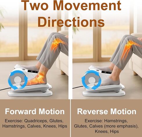VIVURN® 028 Under Desk Elliptical 12 Speed 5 Modes Motorized Leg Exerciser While Sitting for Seniors As Seen on TV Low Impact Electric Pedal Exerciser with Non-Slip Mat Quiet for Home and Office in Kuwait
