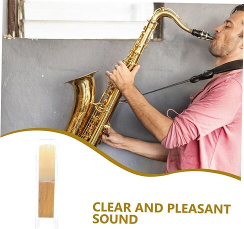 10pcs Soprano Saxophone Reeds Durable Wooden Reeds for Enhanced Playability Compatible with Soprano Saxophones Robust Construction for Long Term Use for Musicians and Beginners in Saudi Arabia