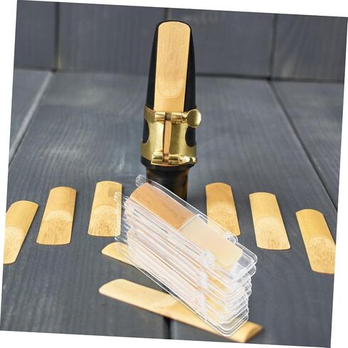 10pcs Soprano Saxophone Reeds Durable Wooden Reeds for Enhanced Playability Compatible with Soprano Saxophones Robust Construction for Long Term Use for Musicians and Beginners in Saudi Arabia